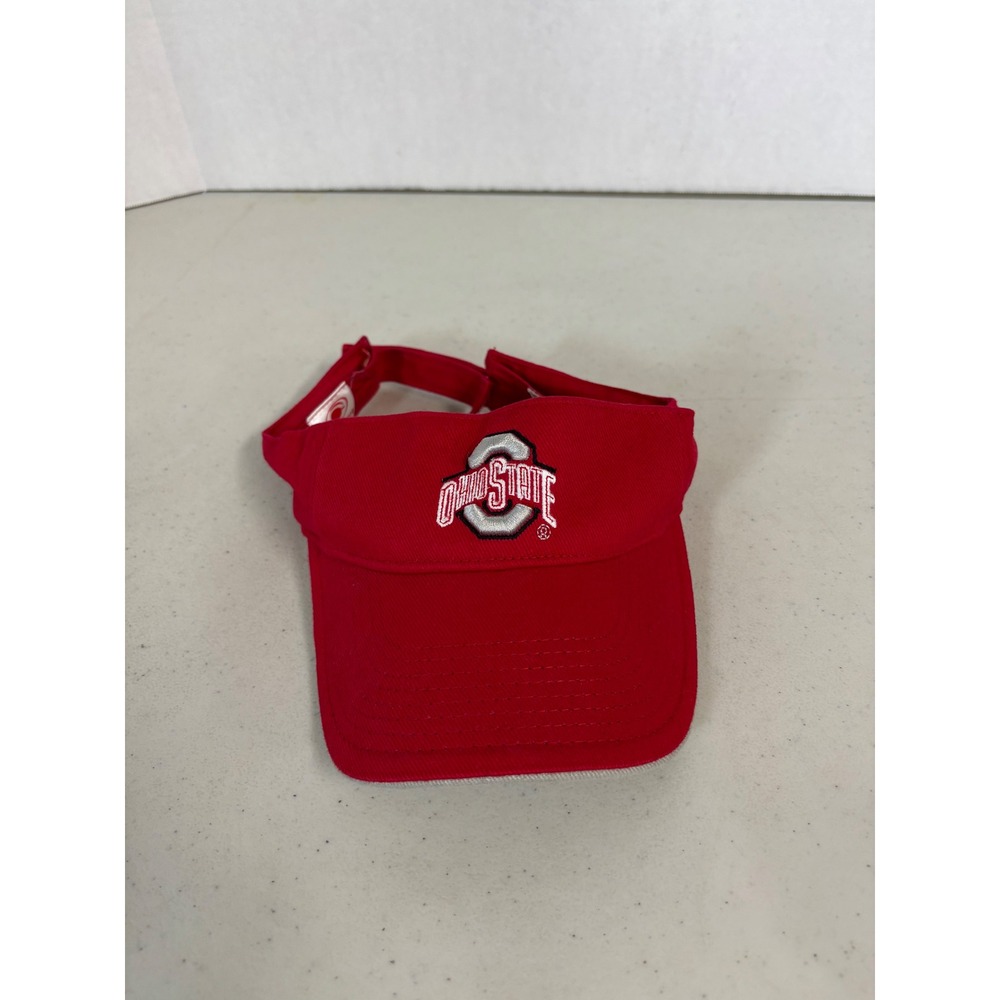 Ohio State Buckeyes Kids‎ Red Adjustable Sun Visor Hat Signatures NCAA Football